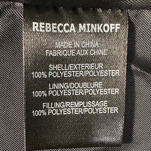 Rebecca Minkoff Women's Hooded Heavyweight Puffer Jacket Coat Size XL Black NEW - Picture 10 of 16